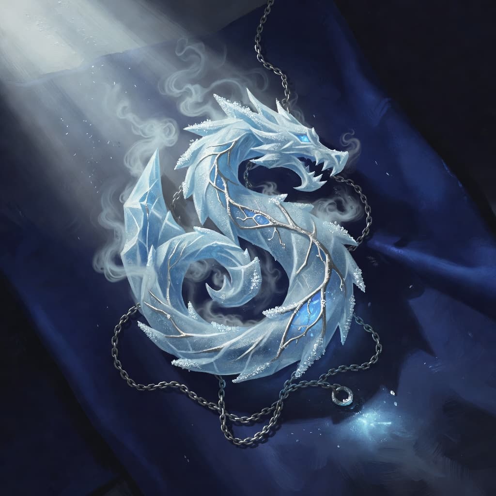 The heraldic emblem of the Frost court.