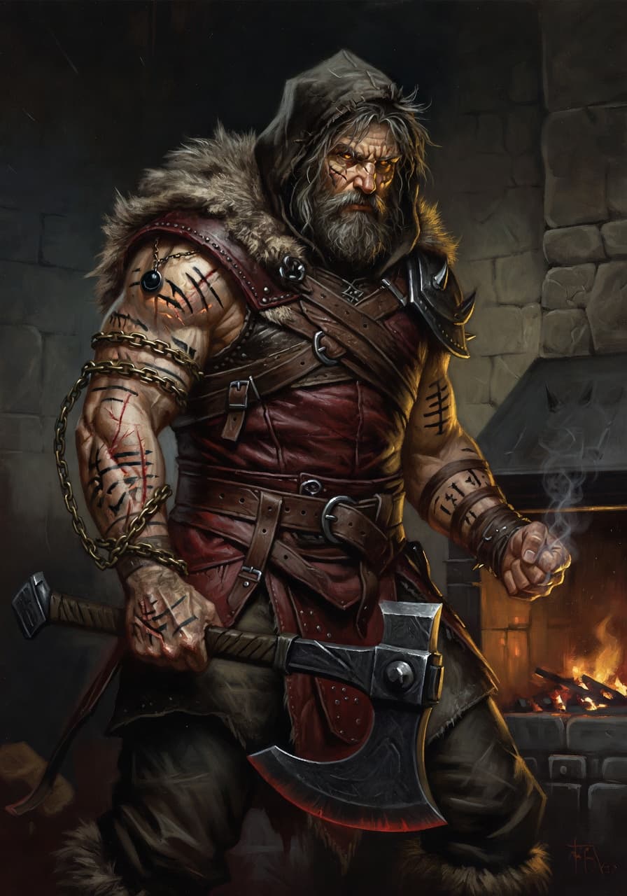 Portrait of the Berserker.