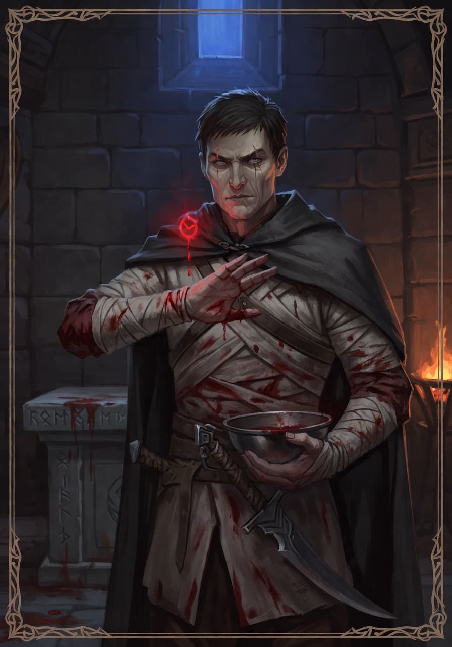 Portrait of the Blood Mage.