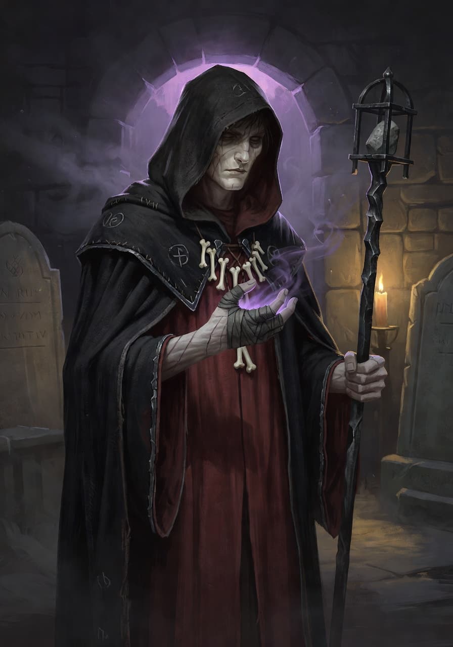 Portrait of the Undead Priest.